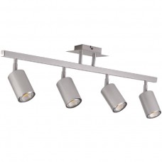 Φωτιστικό Σποτ 4xGU10 230V Μεταλλικό Ασημί 9087-4